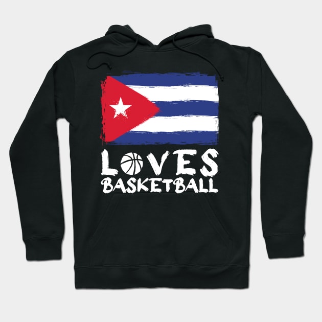 Cuba Loves Basketball Hoodie by Arestration